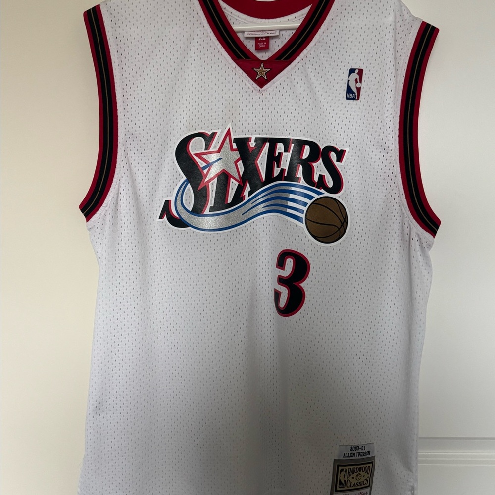 Mitchell & Ness Hardwood Classics Allen Iverson 00-01 - 76ers White Jersey - XL